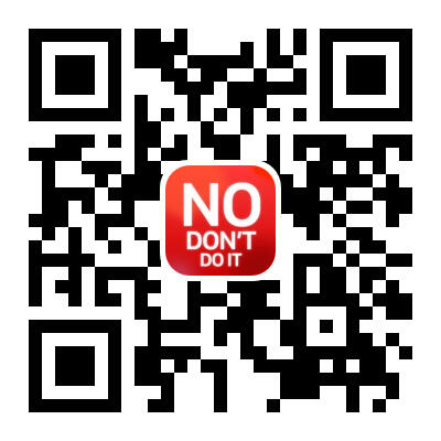 No, Don't Do It QR code